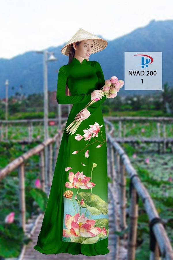Vải Áo Dài Hoa Sen AD NVAD200 66